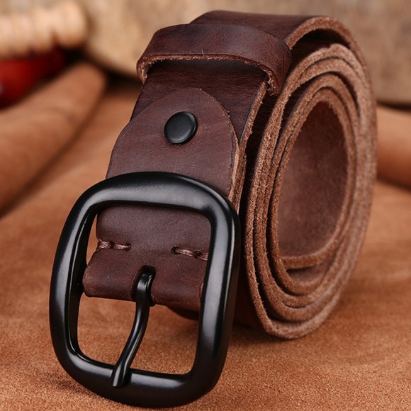 Men's belt cowhide belt men's all-match